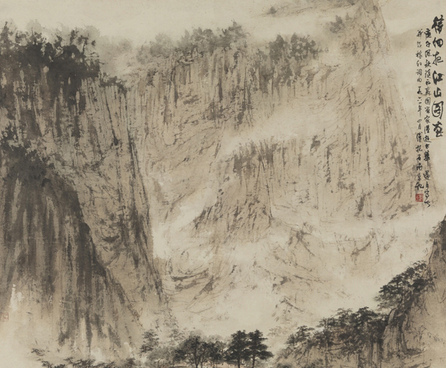 《待細(xì)把江山圖畫(huà)》100×111.5cm，1961年
